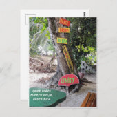 グッドビベスラスタバープエルトビヨコスタリカカード ポストカード (正面/裏面)