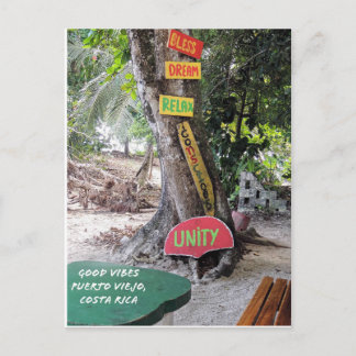 グッドビベスラスタバープエルトビヨコスタリカカード ポストカード