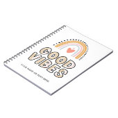 グッドビベスレインボホレタリング ノートブック (左側)