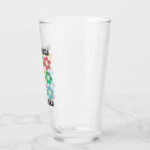 グッドビベスレトロカラフルデイジー花 タンブラーグラス (左)