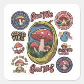 グッドビベス誕生日ブティック スクエアシール (正面)