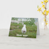 グッドビーは決して簡単 カード (黄色い花)