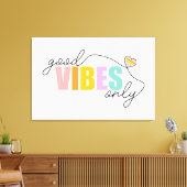 グッドビーズオンリーレインボーハート キャンバスプリント (インサイチュ (リビング))