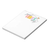 グッドビーズオンリーレインボーハート ノートパッド (回転)
