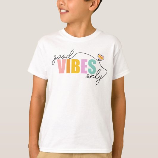 グッドビーズオンリーレインボーハート Tシャツ (正面)