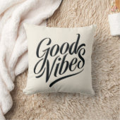 グッドビーズピローモダン – 書道スタイル クッション (ブランケット)