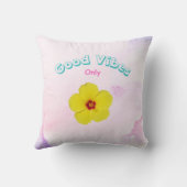 グッドビーブオンリーイエローハイビスカス クッション (裏面)