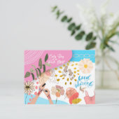 グッドビーブオンリーフレッシュスタート引用文サマリー ポストカード (スタンド正面)