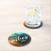 グッドビーブスのみやる気を起こさせる銀河系コスモス宇宙 ラウンドペーパーコースター (インサイチュ)