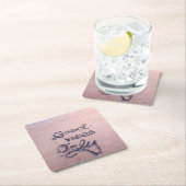 グッドビーブスのみビーチと砂 スクエアペーパーコースター (インサイチュ)