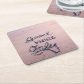 グッドビーブスのみビーチと砂 スクエアペーパーコースター (アングル)