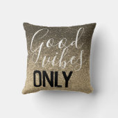 グッドビーブスのみモダングリッターエレガントスパークル クッション (裏面)