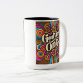 グッドビーブスオンリーレトロ サイケデリック ツートーンマグカップ (正面右)