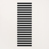 グッドビーブスオンリー白黒ストライプ引用文フィットネス ヨガマット (裏面)