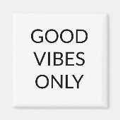 グッドビーブスオンリー、白黒の高揚語Magne マグネット (正面)