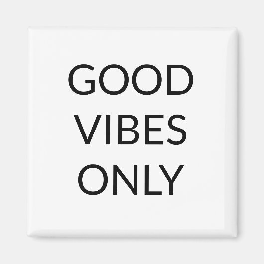 グッドビーブスオンリー、白黒の高揚語Magne マグネット (正面)