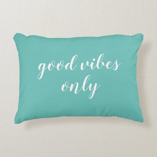 グッドビーブズのみビーチターコイズアクセント枕 アクセントクッション (正面)