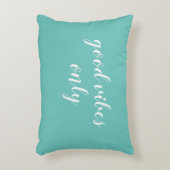 グッドビーブズのみビーチターコイズアクセント枕 アクセントクッション (正面(垂直))