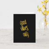 グッドビーブズのみ引用文金ゴールドフォイルフェイクビブ引用文 カード (黄色い花)