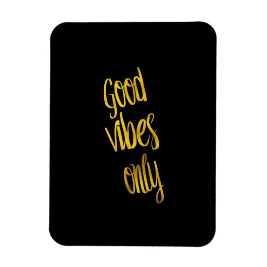 グッドビーブズのみ引用文金ゴールドフォイルフェイクビブ引用文 マグネット (縦)