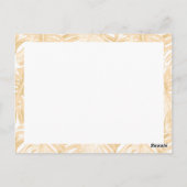 グッドビーブズオントロピカルイエローモンステラ葉 ポストカード (裏面)