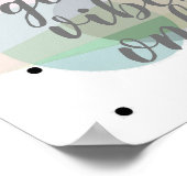 グッドビーブズオンリーオンラインストア引用文抽象芸術アートパステルカラー ポスター (角)