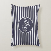 グッドビーブズオンリーブルー&ホワイトタイポグラフィ引用文 アクセントクッション (正面(垂直))