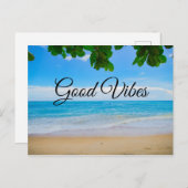 グッドビーブトロピカルビーチサンサンド&シー ポストカード (正面/裏面)