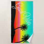 グッドビーブトロピカル夏期 ビーチタオル (正面)