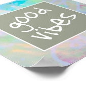 グッドビーブポスター引用文カラフル抽象芸術アート ポスター (角)