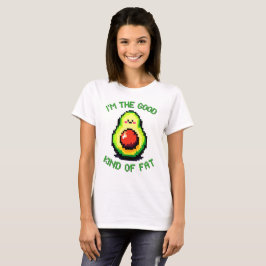 グッドファットアボカドおもしろい- Pixel Art Foodデザイン Tシャツ
