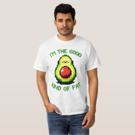 グッドファットアボカドおもしろい- Pixel Art Foodデザイン Tシャツ