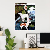 グッドフェラ絵画ス・ドッグの壁画Pr ポスター (ホームオフィス)