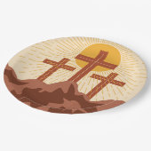 グッドフライデーカード ペーパープレート (アングル)