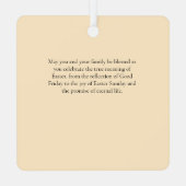 グッドフライデーカード メタルオーナメント (裏面)