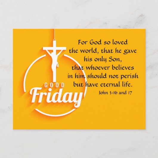 グッドフライデーホリディポストカード シーズンポストカード (正面)