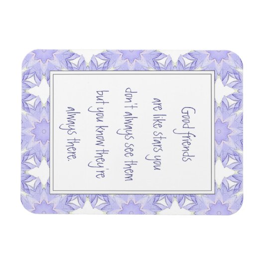 グッドフレンズのようなスターおもしろい引用文 マグネット (横)