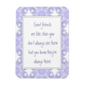 グッドフレンズのようなスターおもしろい引用文 マグネット (縦)