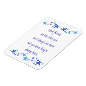 グッドフレンズのようなスターおもしろい引用文 マグネット (左側)