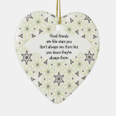 グッドフレンズのようなスター引用文 セラミックオーナメント (右)