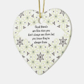 グッドフレンズのようなスター引用文 セラミックオーナメント (左)