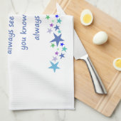グッドフレンズはスター感動的引用文 キッチンタオル (四つ折り)