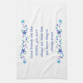 グッドフレンズはスター感動的引用文 キッチンタオル (縦)