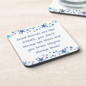 グッドフレンズはスター感動的引用文 コースター (左側)