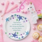 グッドフレンズはスター感動的引用文 ペーパープレート (パーティー)