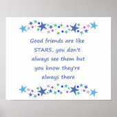 グッドフレンズはスター感動的引用文 ポスター (正面)