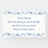 グッドフレンズはスター感動的引用文 横断幕 (横)