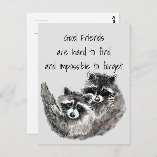 グッドフレンズ懸命不可能な忘れ引用文 ポストカード (正面/裏面)