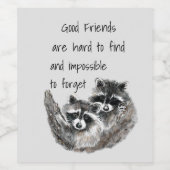 グッドフレンズ懸命不可能な忘れ引用文 ワインラベル (シングルラベル)