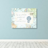 グッドフレンズ&アドベンチャー素晴らし引用文 キャンバスプリント (インサイチュ (ウッドフロア))